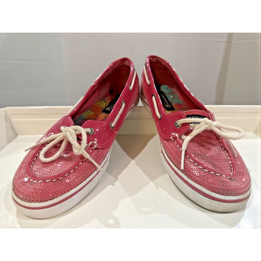 Sperry‎ Girls Biscayne 1 Eye Shoes Size 5M Hot Pink